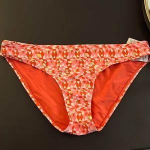 Aerie Orange and Gold Bikini Bottom
